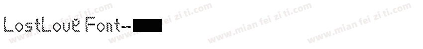 LostLove Font字体转换